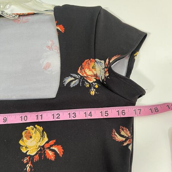 Free People Intimately Bodysuit Large Floral Square Neck Boho Bohemian - Picture 8 of 9